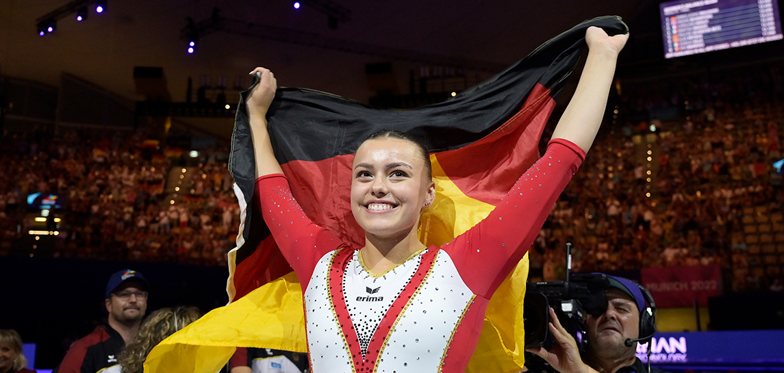 Mit dabei beim DTB-Pokal ist Schwebebalken-Europameisterin Emma Malewski vom TSV 1861 Tittmoning. | Foto: Volker Minkus