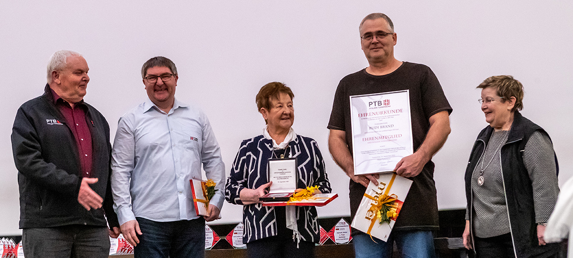 Vlnr.: Walter Benz, Uwe Oster, Gisela Liedy, Rudi Brand, Inge Hollerith. | Foto: PR