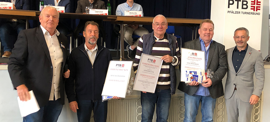 Vlnr.: Walter Benz, Rolf Kleinsmann, Günther Lutz, Uwe Reichert, Alfons Hölzl. | Foto: PR